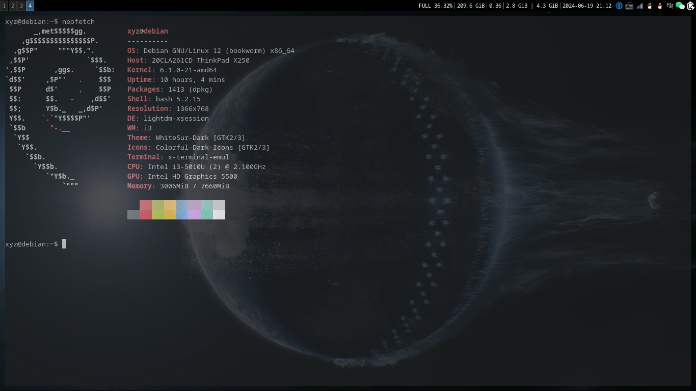 Debian12+i3-wm